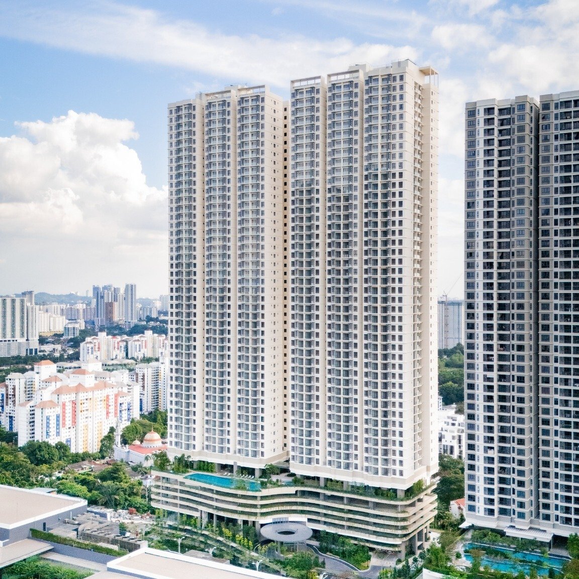 Completed Laurel Residence towers at Bangsar South